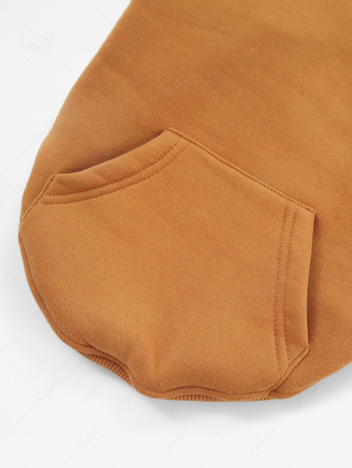 Pet's Bear Embroidery Pocket Ears Drawstring Hoodie