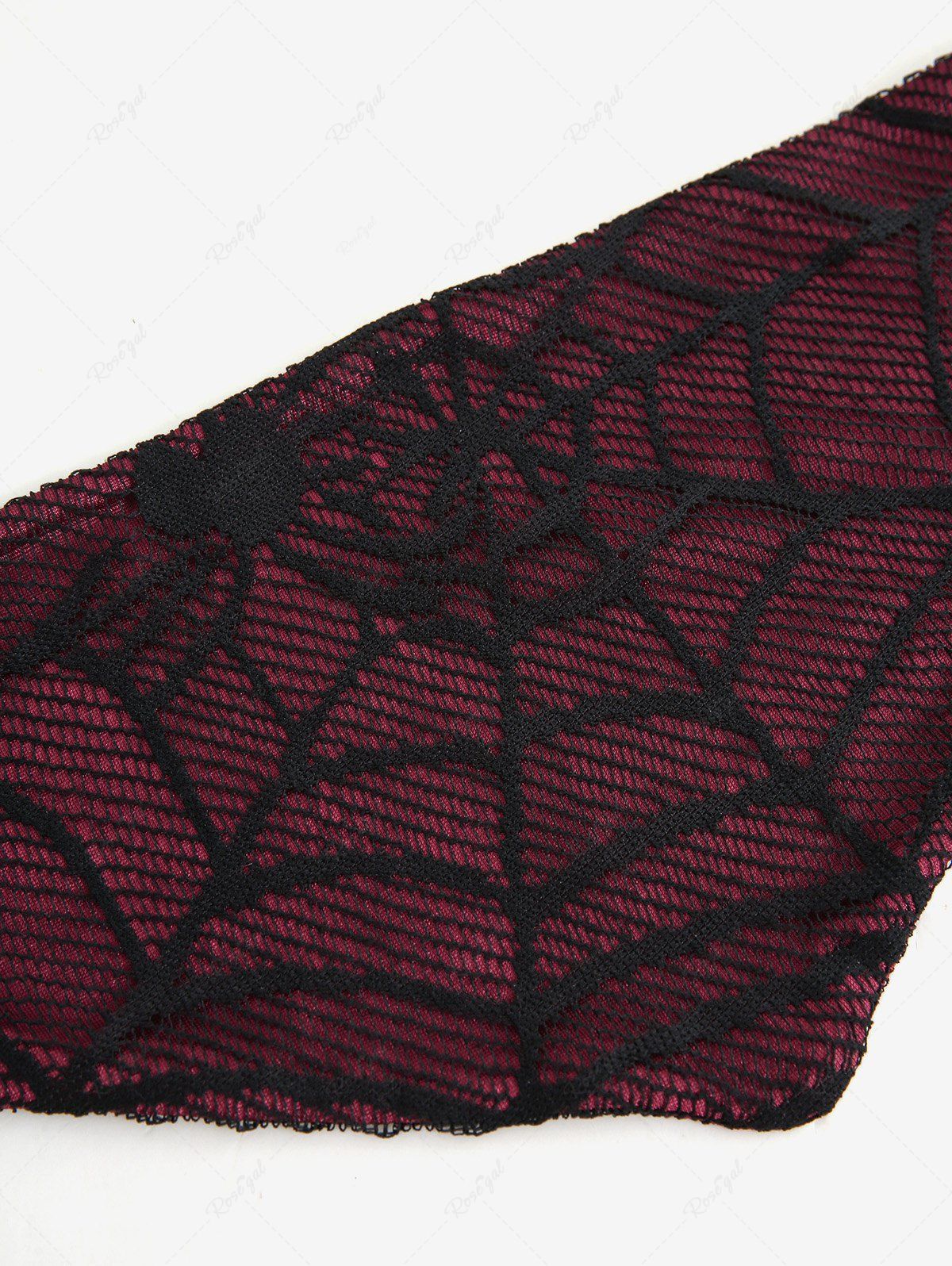 Pet's Spider Web Skulls Mesh Double Sides Bibs Bandana