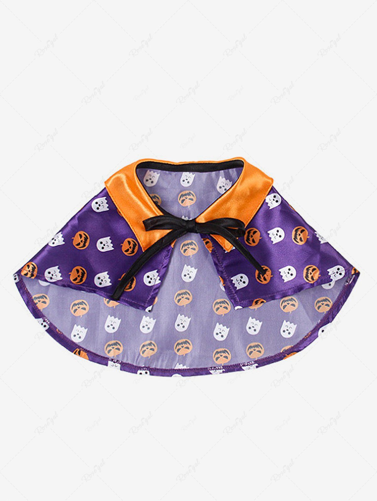 Halloween Costume Pumpkin Ghost Print Cape Cloaks Dog and Owner Matching Outfits