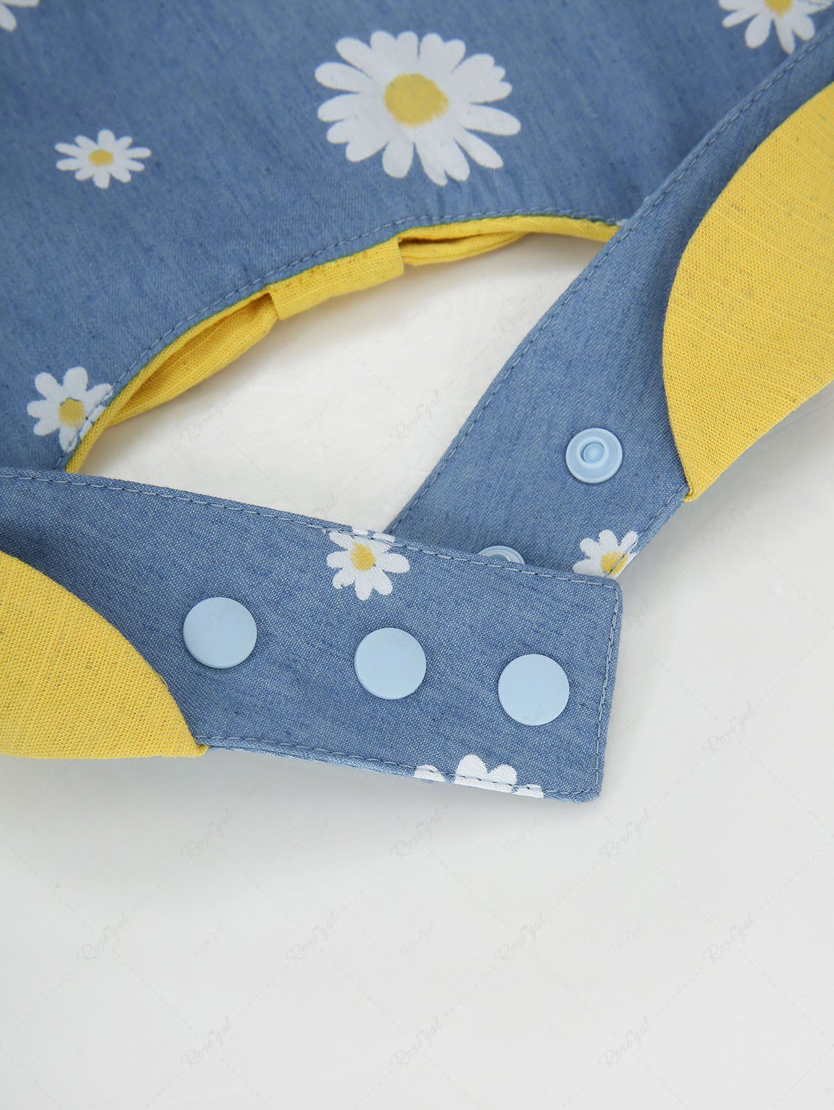 Pet's Daisy Flowers Printed Bowknot Bibs Bandana