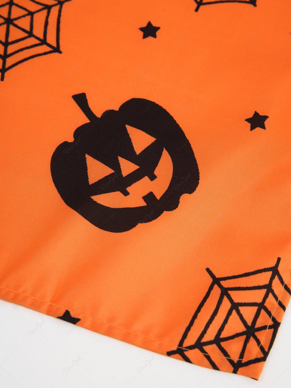 Costume de sorcière d'Halloween pour animaux de compagnie, bandana et chapeau imprimés citrouille, chauve-souris, étoile, toile d'araignée