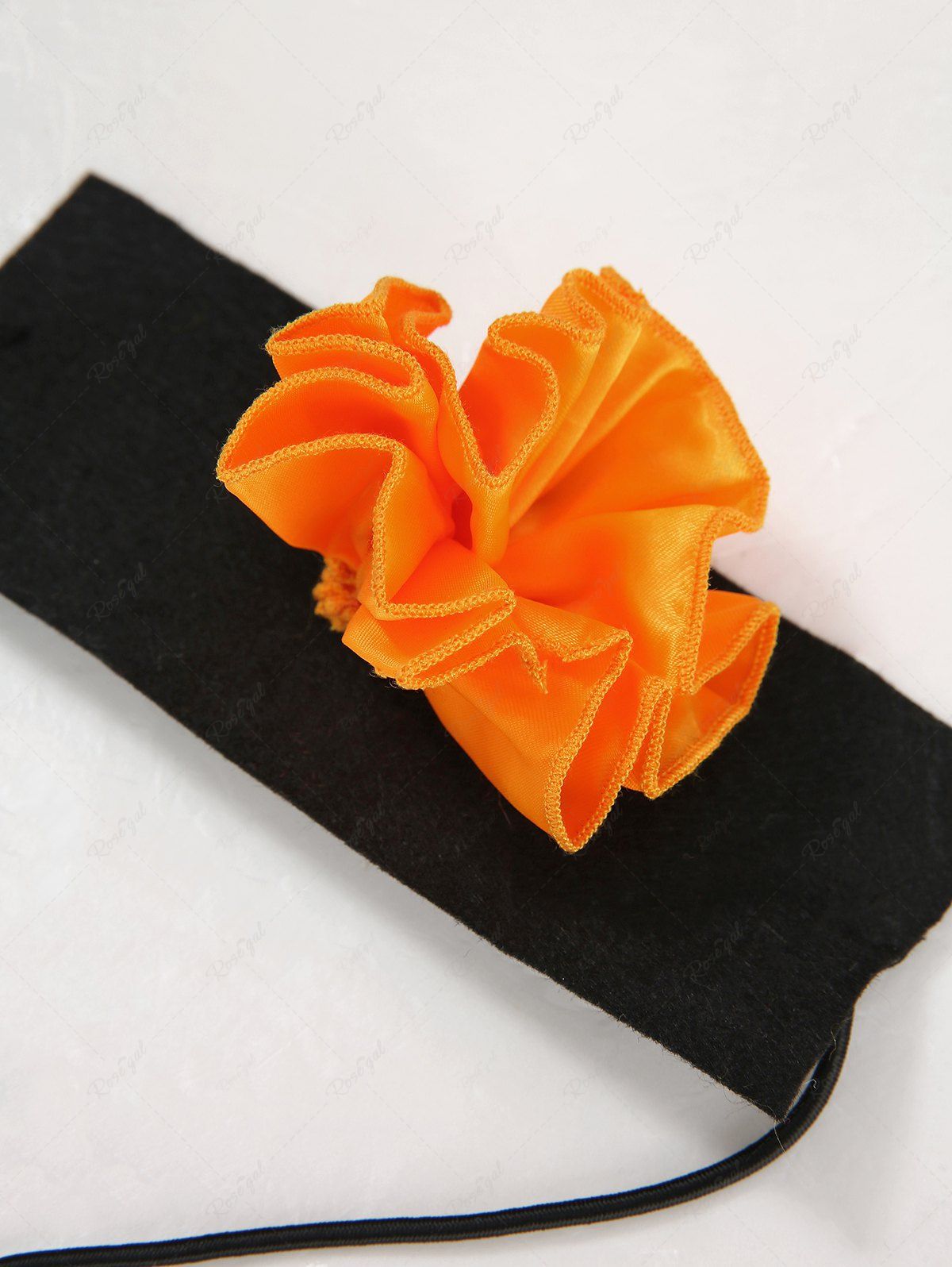 Robe papillon d'Halloween pour animaux de compagnie avec bandeau à fleurs à cordon de serrage