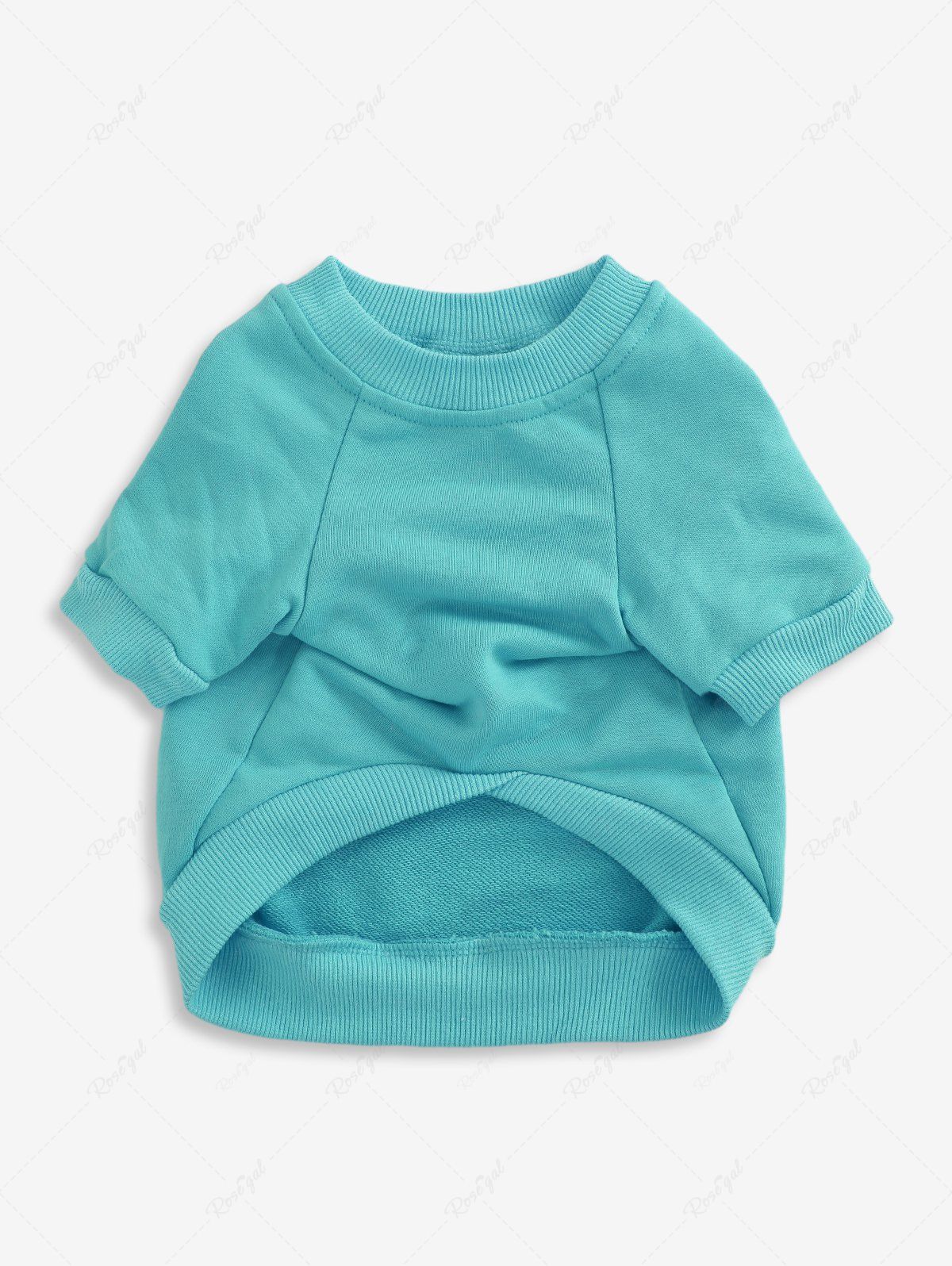 Sweat-shirt brodé en jacquard avec lettres de couleur unie, tenues assorties pour chien et propriétaire
