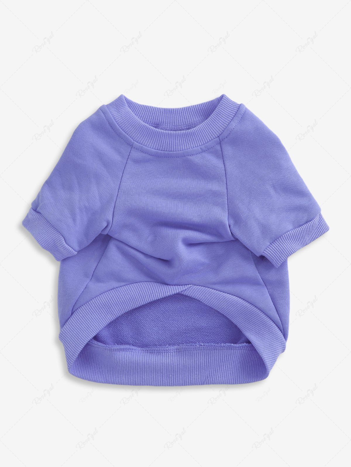 Sweat-shirt uni brodé en jacquard avec lettres pour animaux de compagnie