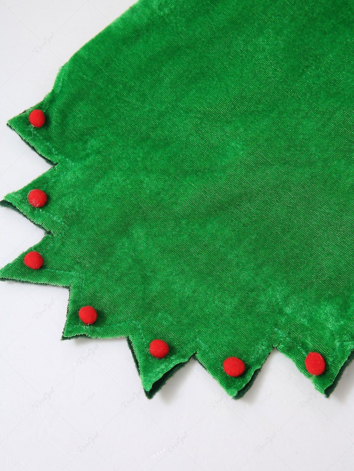 Pet's Christmas Elf Costume Velvet Elf With Hat and Anklets