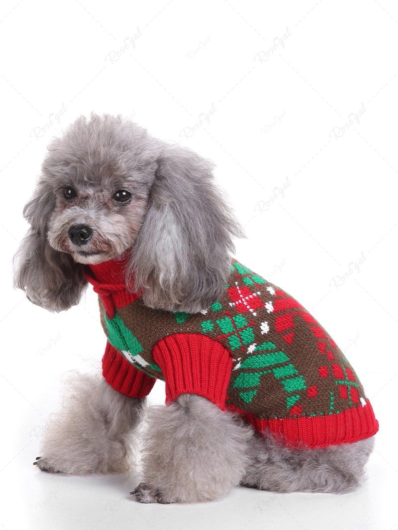 Christmas Snowflake Ugly Funny Elk Print Cardigan and Sweater Dog and Owner Matching Outfits