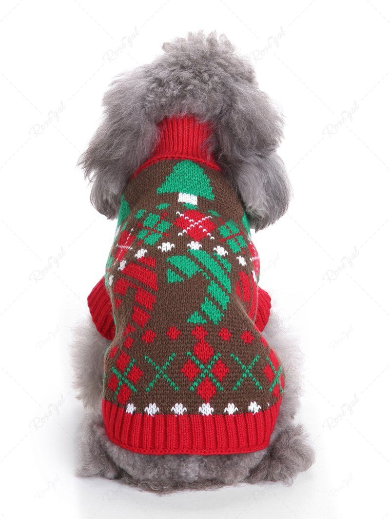 Christmas Snowflake Ugly Funny Elk Print Cardigan and Sweater Dog and Owner Matching Outfits