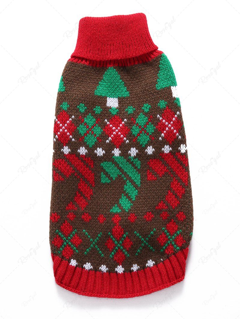 Christmas Snowflake Ugly Funny Elk Print Cardigan and Sweater Dog and Owner Matching Outfits