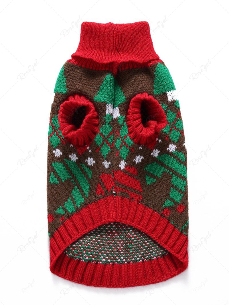 Christmas Snowflake Ugly Funny Elk Print Cardigan and Sweater Dog and Owner Matching Outfits