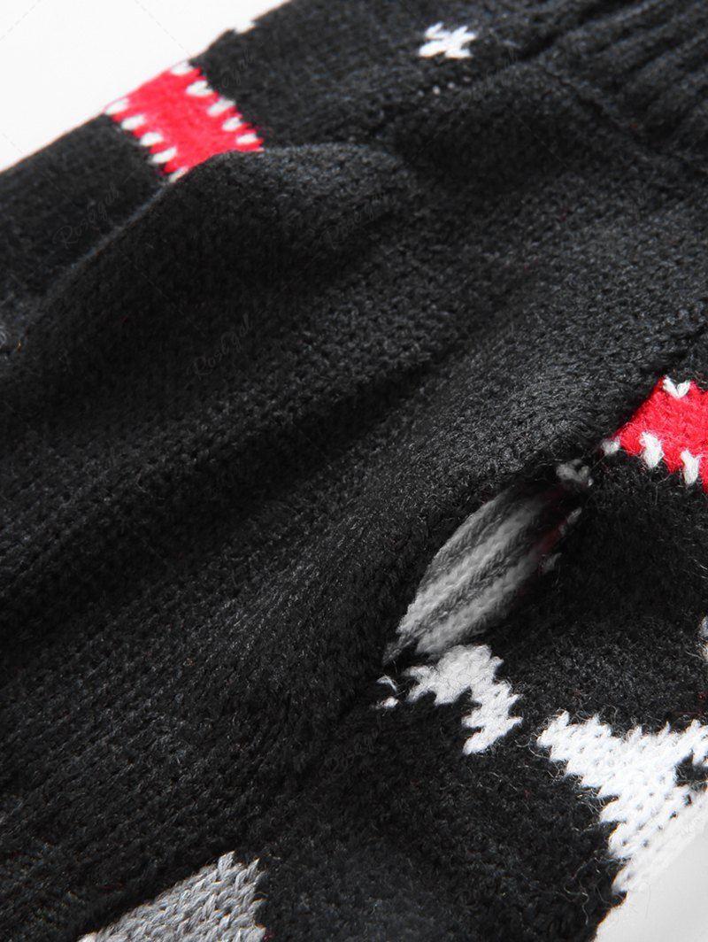 Pet's Christmas Tree Elk Snowflake Printed Sweater