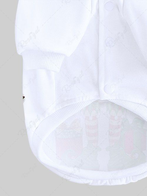 Pet's Christmas Hat Light Stocking Shoes Gift Printed Button Hoodie