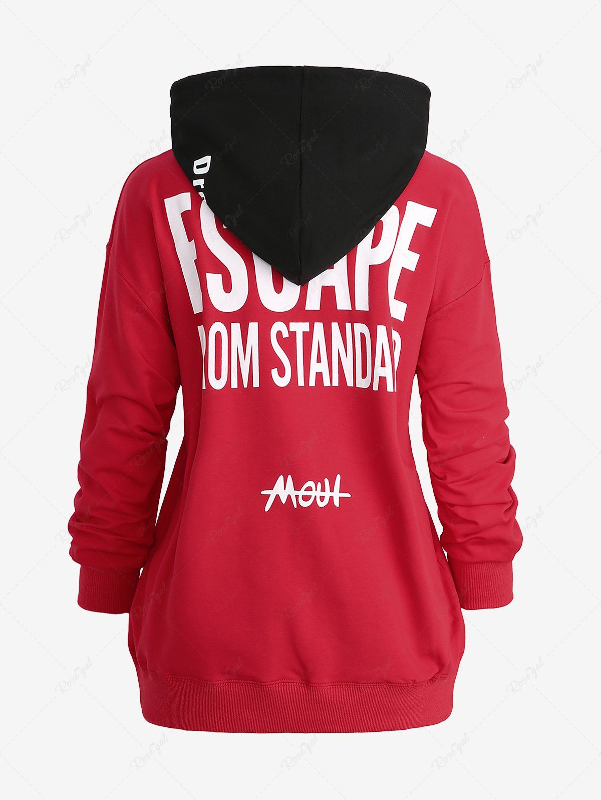 Letters Print Hoodie Dog And Owner Matching Outfits