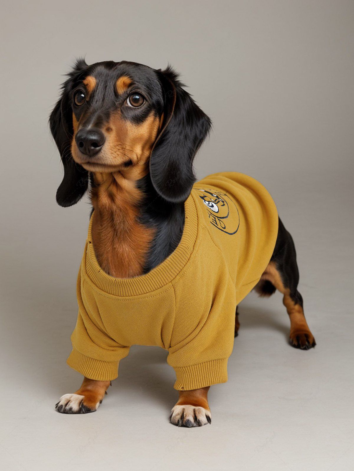 Jacquard Embroidery Graphic Sweatshirt Dog And Owner Matching Outfits