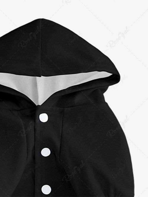 Sweat à capuche imprimé avec le cœur de l'animal