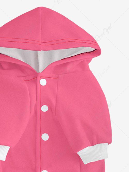 Sweat à capuche imprimé nœud papillon pour chien de compagnie