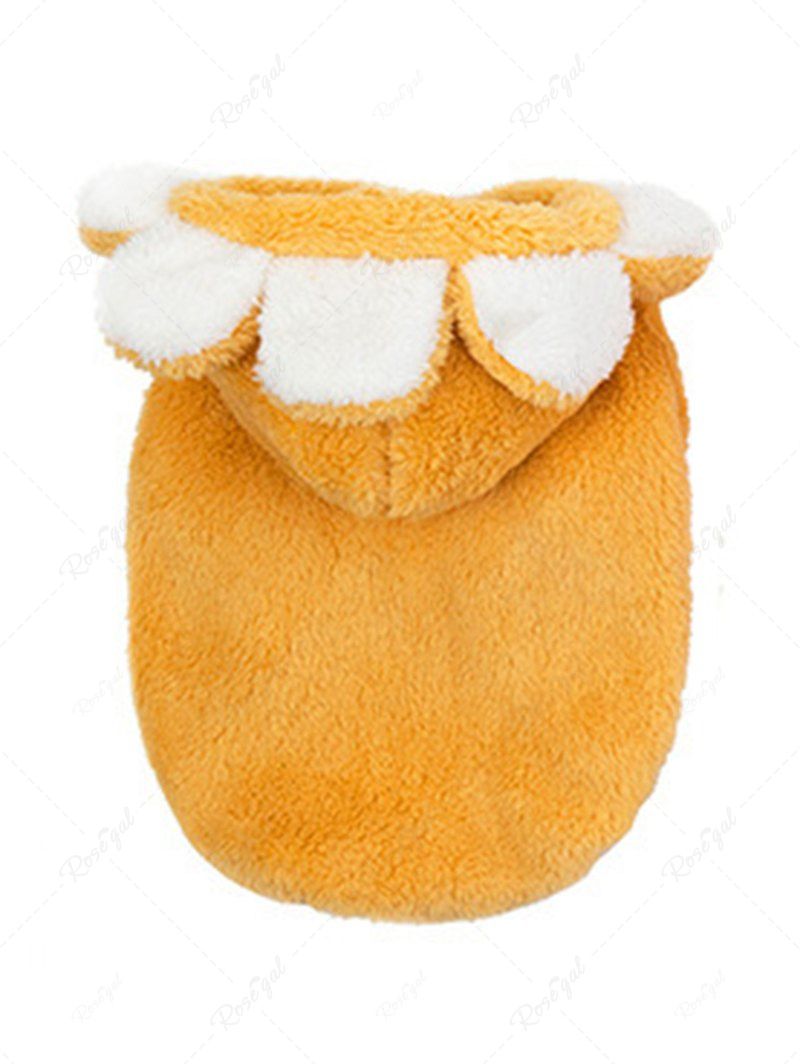 Pet's Fleece Sunflower Hoodie