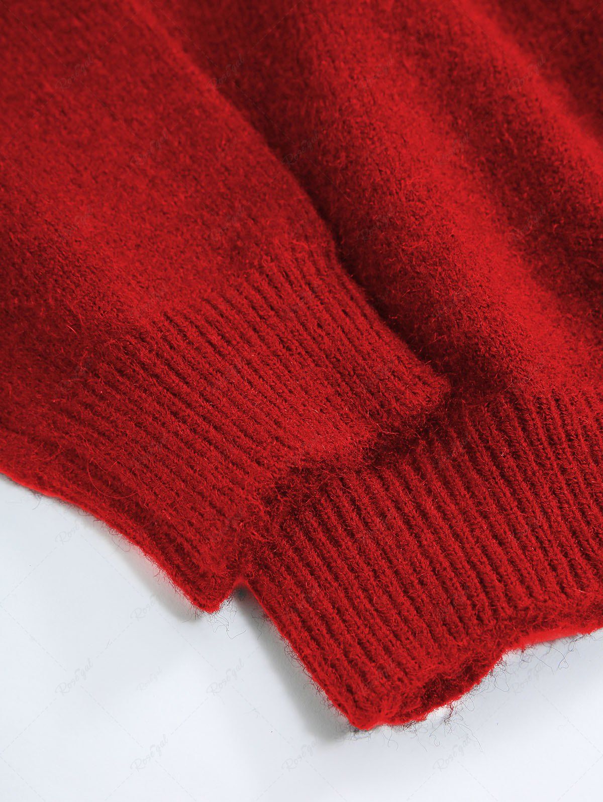 Christmas Candy Bowknot Sparkling Sequin Sweater