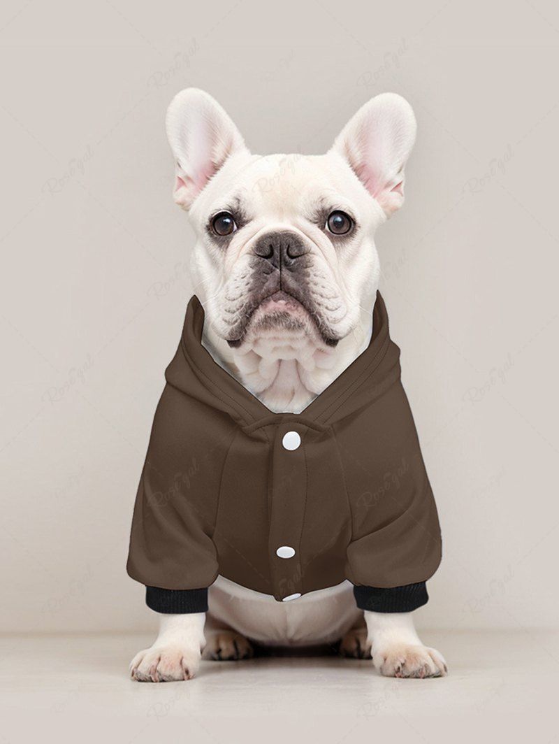 Sweat à capuche imprimé lettres, tenues assorties pour chien et propriétaire