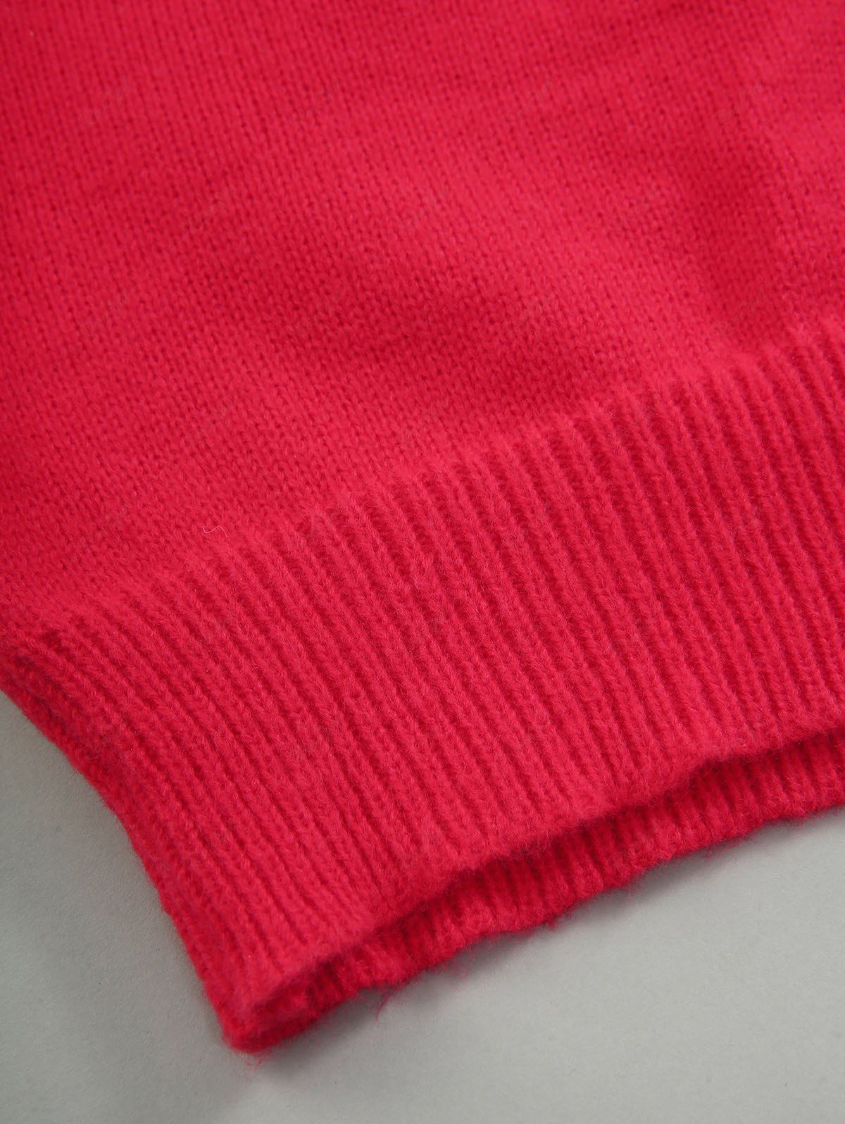 Christmas Snowflake Colorblock Printed Turtleneck Sweater