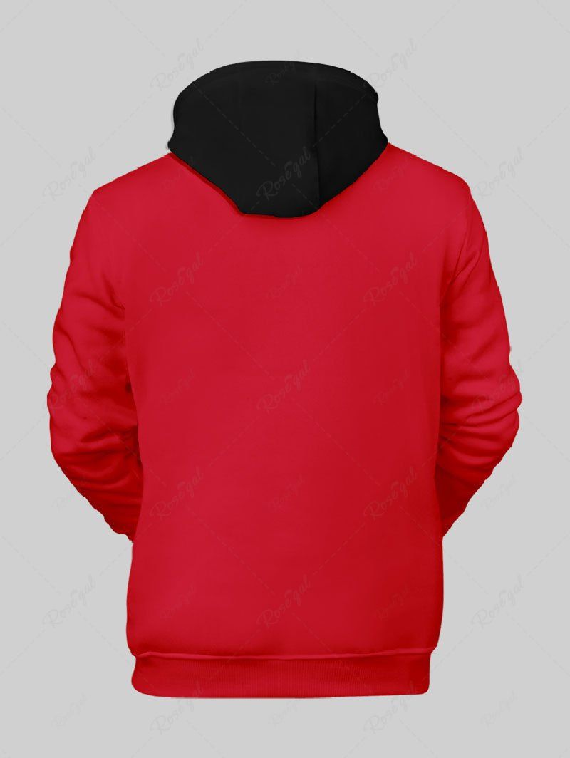 Costume de Père Noël avec boutons en polaire et capuche pour chien et propriétaire