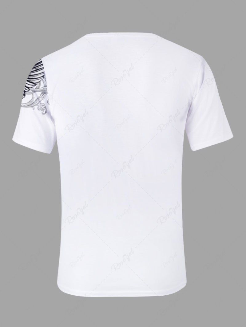T-shirt à capuche imprimé motif floral croisé Tenues assorties pour chien et propriétaire