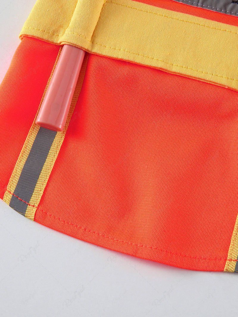 Pet's Engineer Costume Cloak Cape With Hat Hammer Pliers