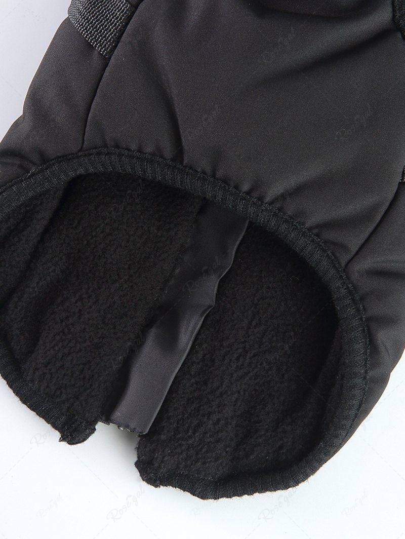 Veste chaude à fermeture éclair avec doublure en polaire imprimée camouflage pour animaux de compagnie