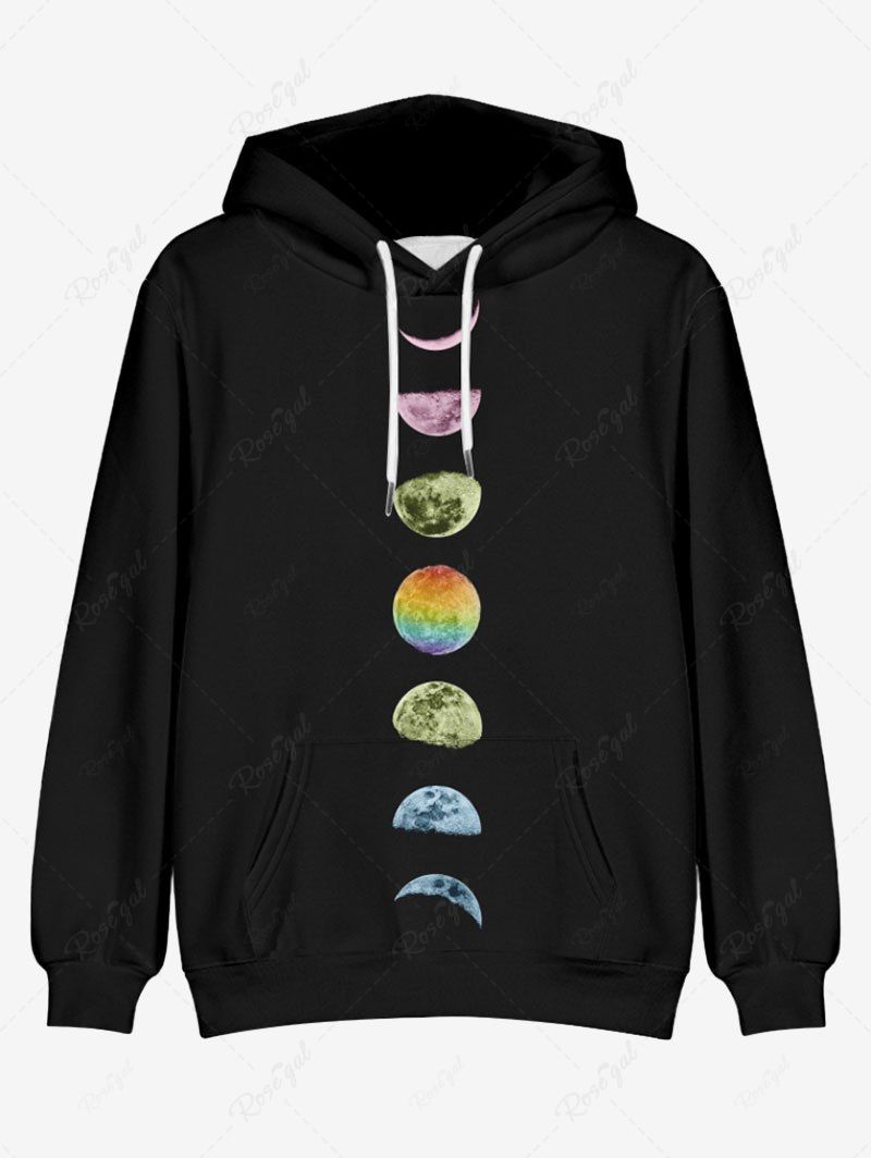 Ombre Moon Planet Print Hoodie Tank Top Dog And Owner Matching Outfits
