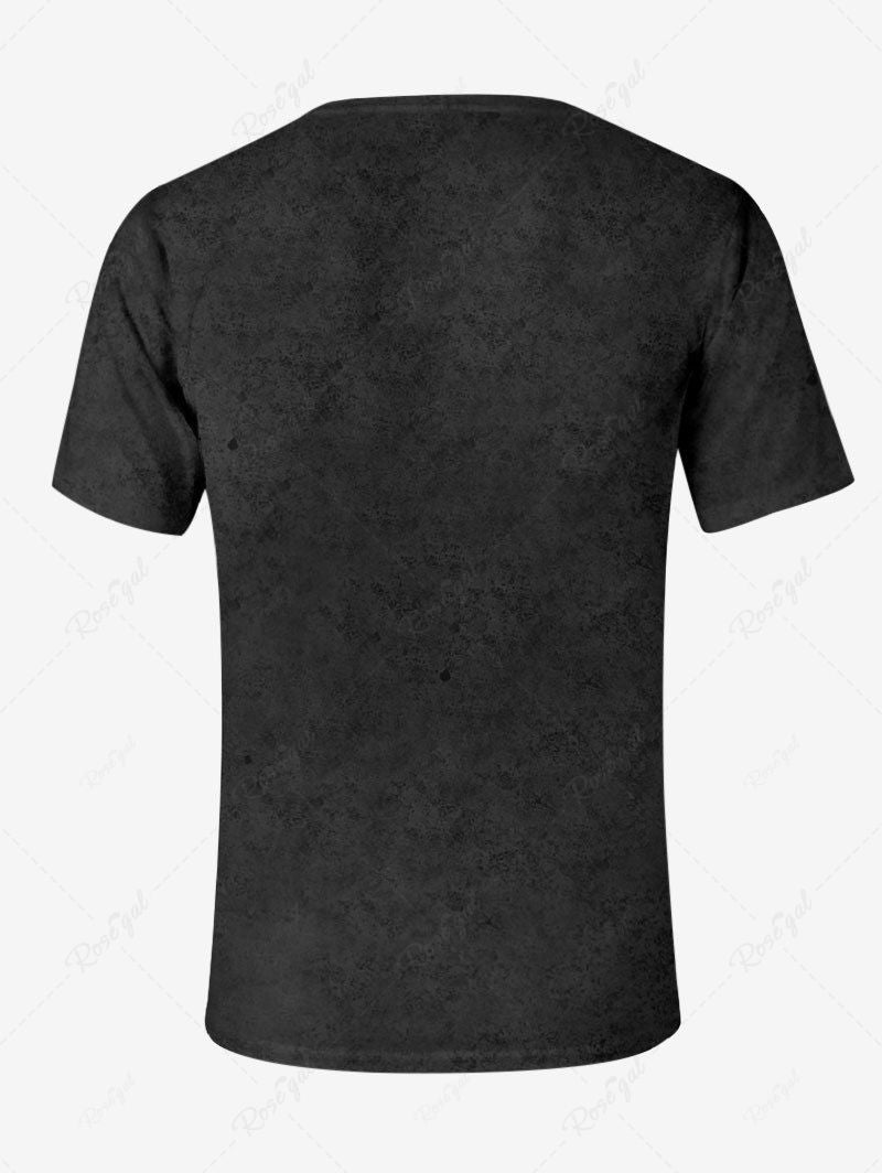 T-shirt à capuche imprimé avec lettres et ailes de crâne, tenues assorties pour chien et propriétaire