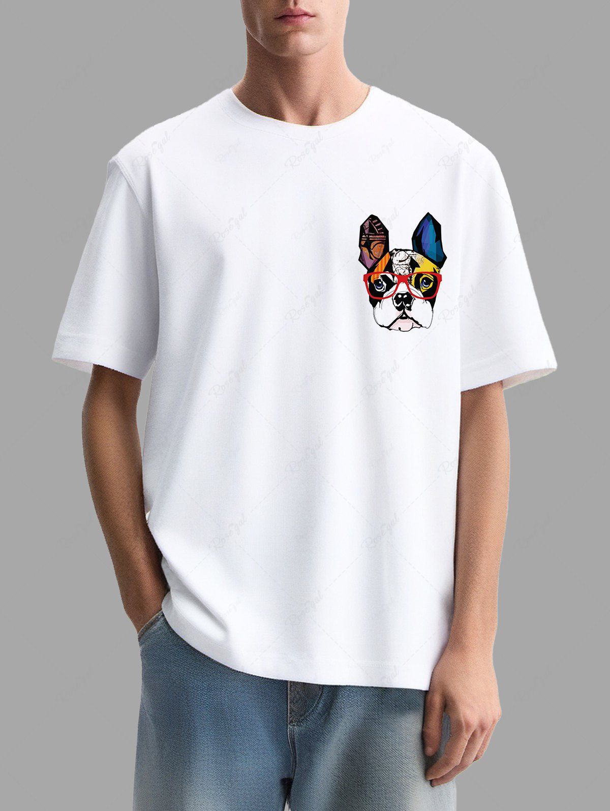Colorful Animal Print T-shirt Tank Top Dog And Owner Matching Outfits