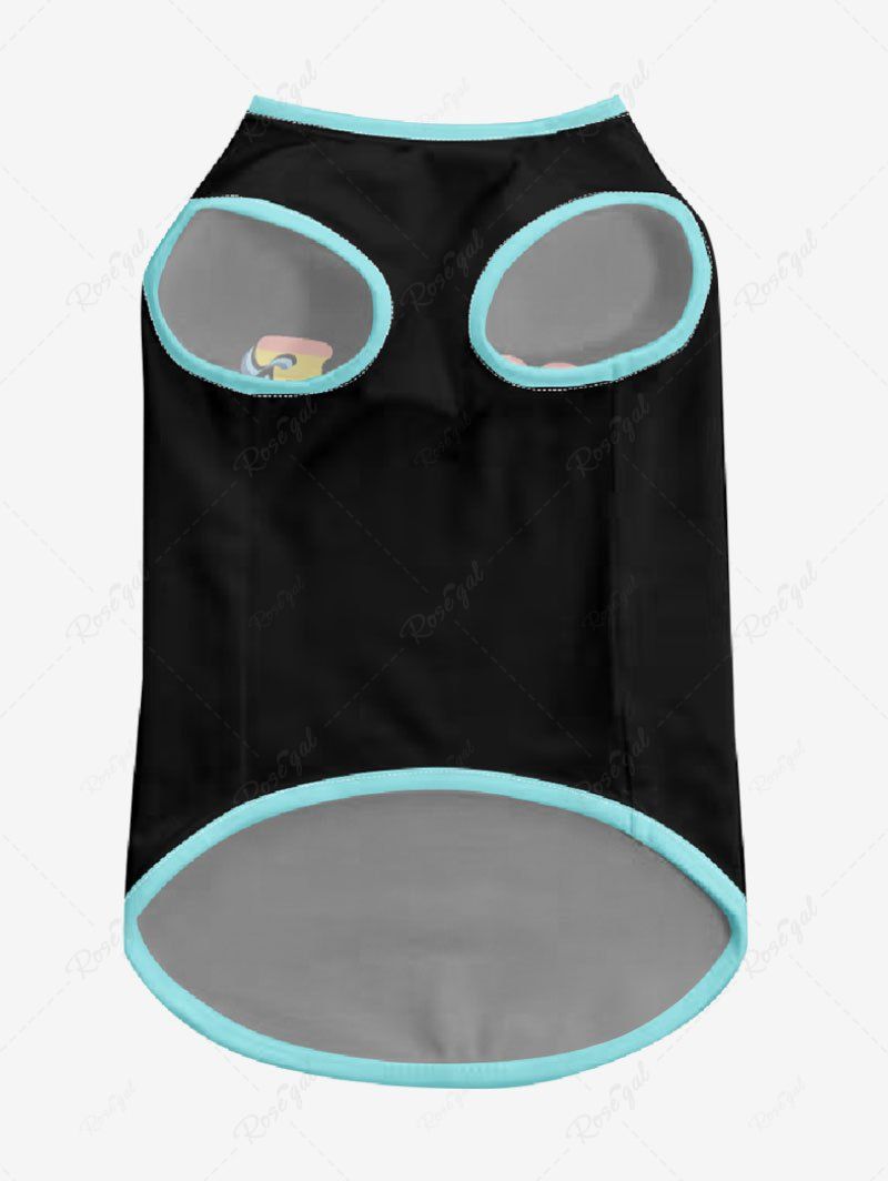 Pet's Colorful Letters Printed Tank Top