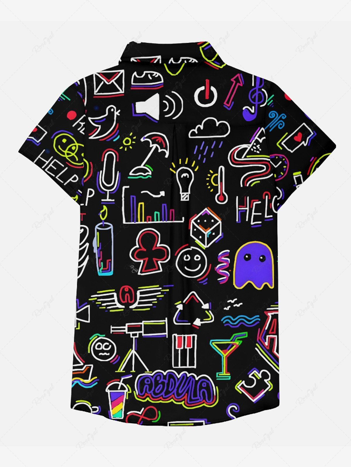 T-shirt imprimé avec dessin à la main d'un oiseau nuageux et d'une ampoule, tenues assorties pour chien et propriétaire