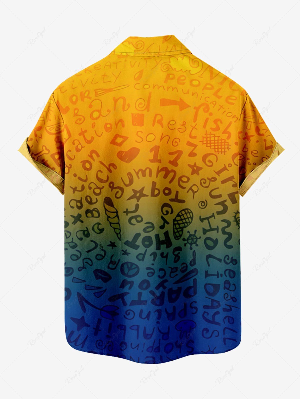 T-shirt imprimé lettres Dip Dye Ombre Tenues assorties pour chien et propriétaire