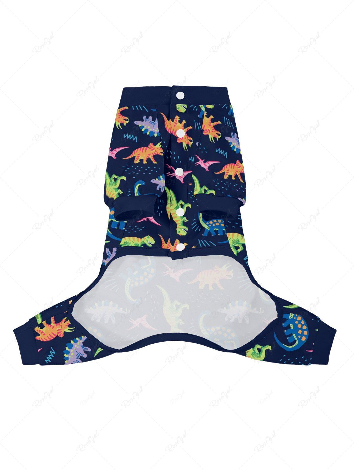 Colorful Dinosaur Print Pajama Pants Dog And Owner Matching Outfits