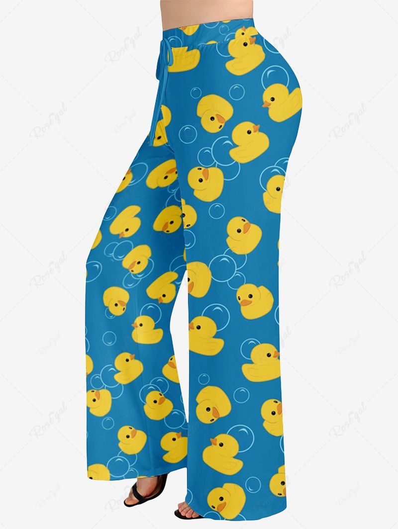 Duck Bubble Print Pants Pajama Dog And Owner Matching Outfits