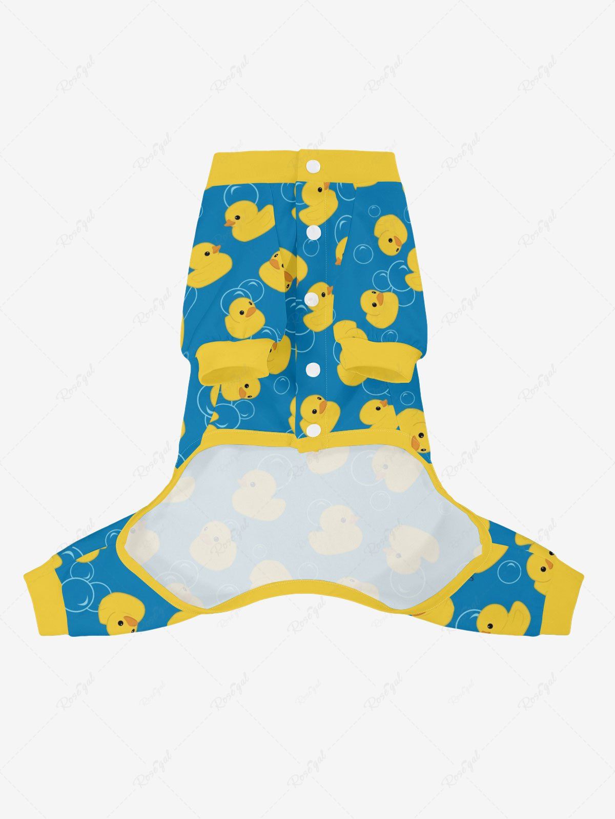 Duck Bubble Print Pants Pajama Dog And Owner Matching Outfits