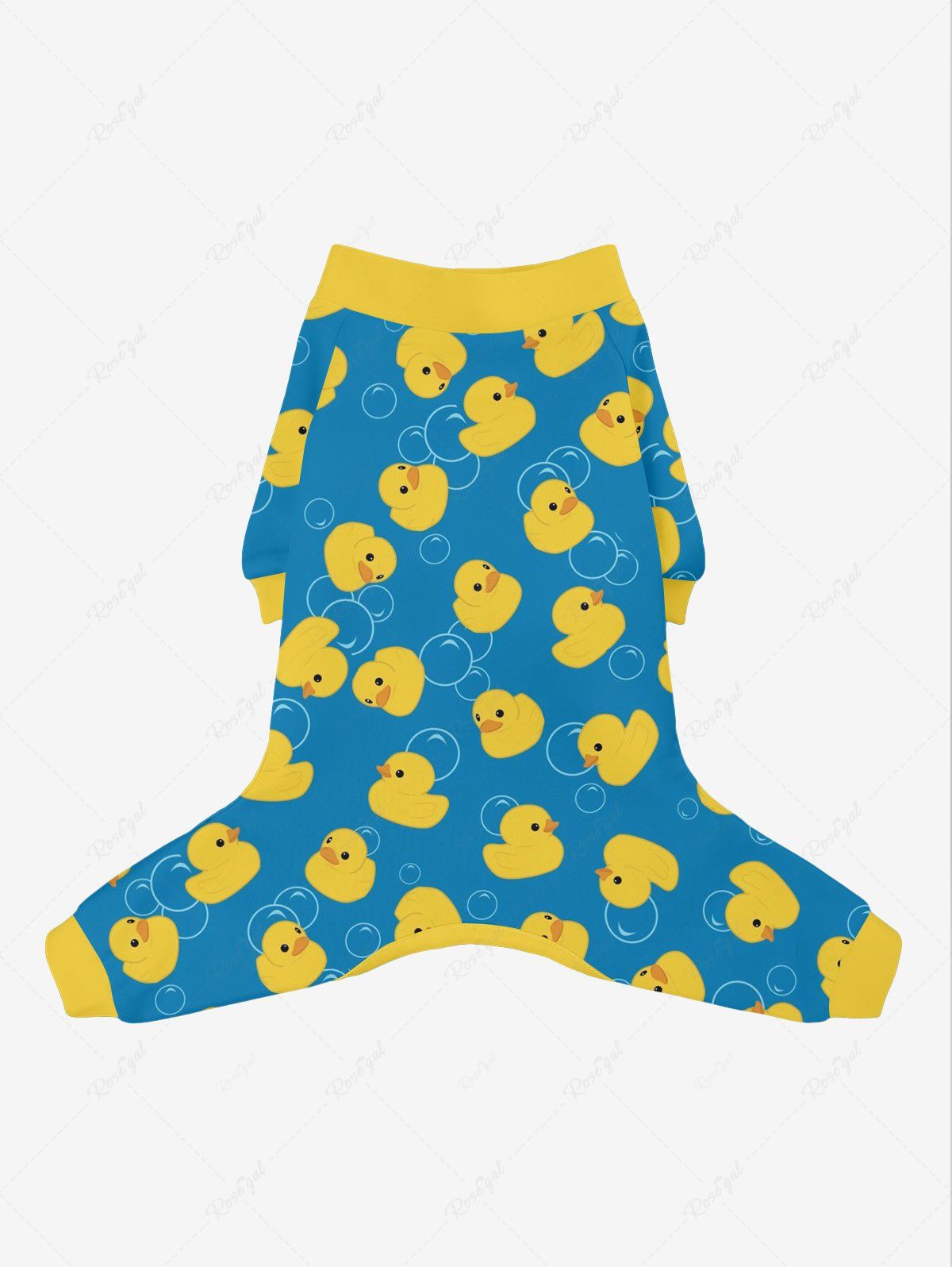 Duck Bubble Print Pants Pajama Dog And Owner Matching Outfits