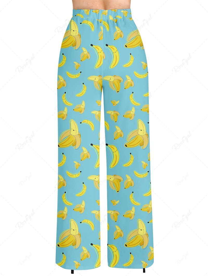 Bananas Print Pant Tank Top Dog And Owner Matching Outfits