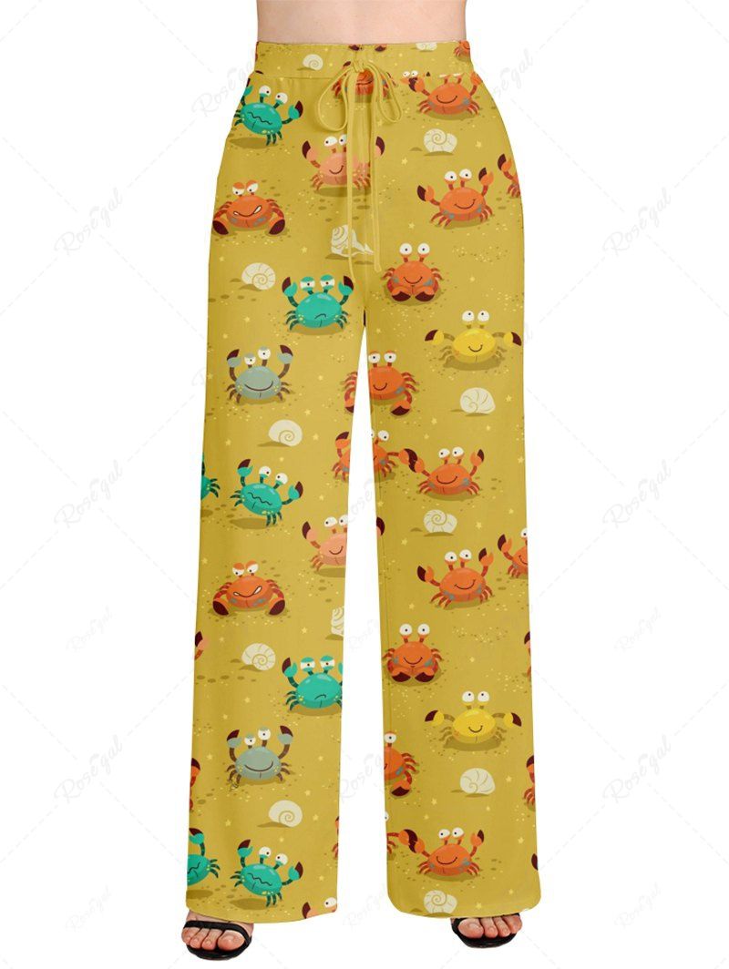 Crab Conch Shell Print Pants Tank Top Dog And Owner Matching Outfits