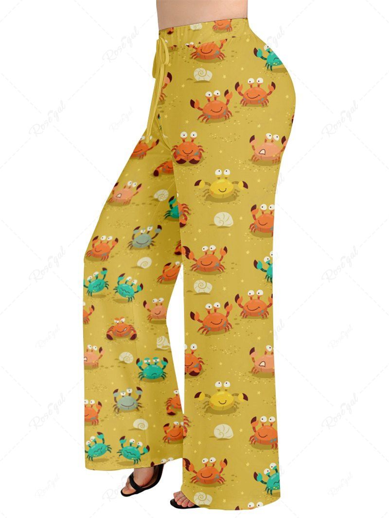 Crab Conch Shell Print Pants Tank Top Dog And Owner Matching Outfits