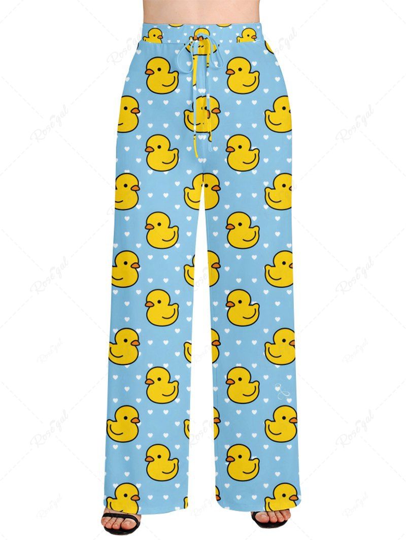 Ducks Dots Print Pants Pajama Dog And Owner Matching Outfits