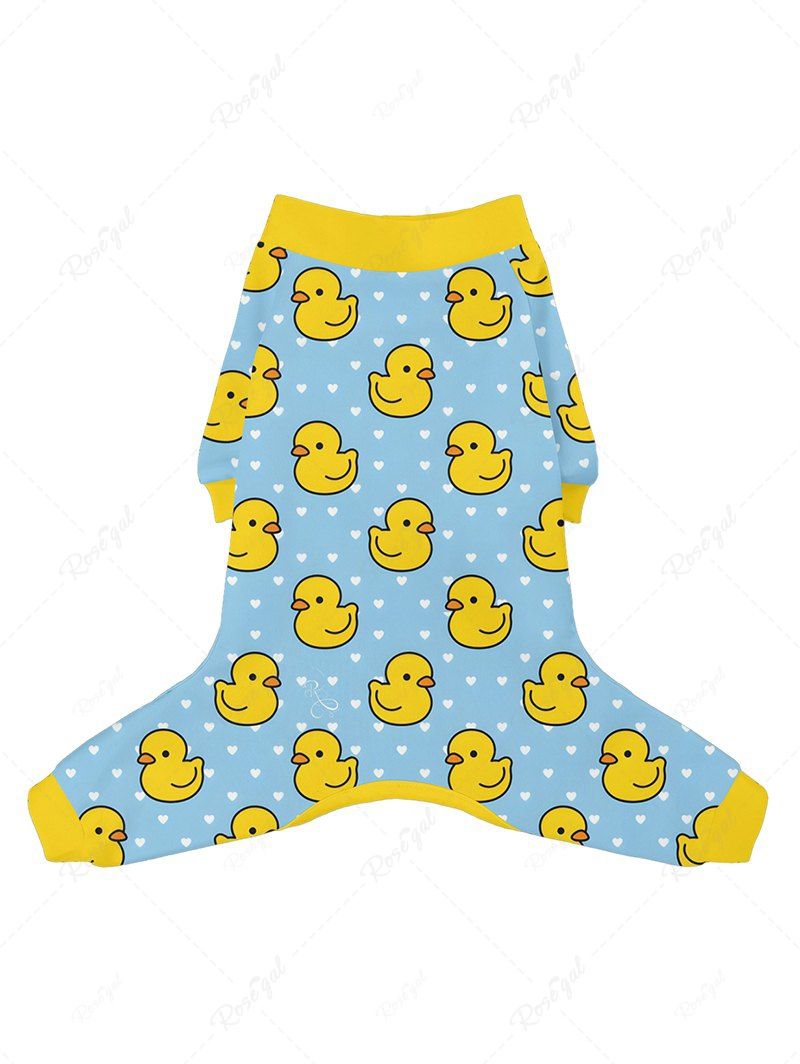 Ducks Dots Print Pants Pajama Dog And Owner Matching Outfits