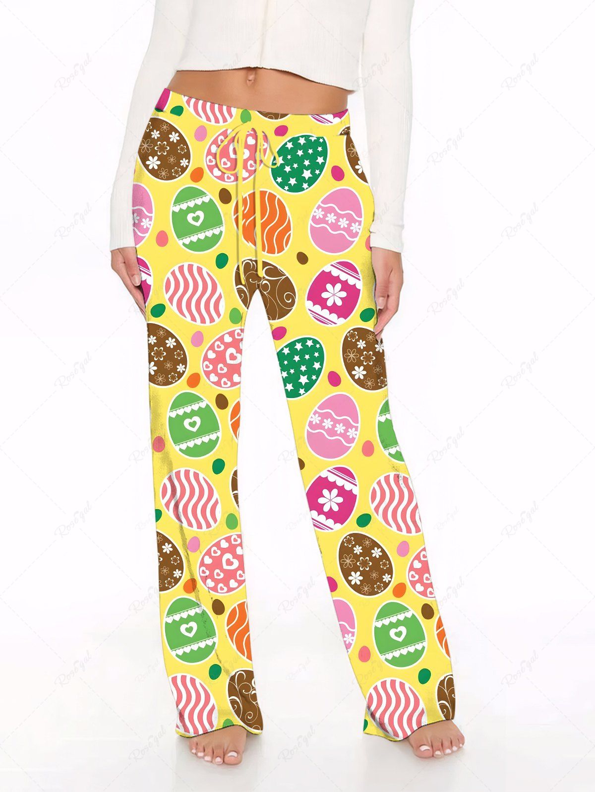 Pyjama et pantalon imprimés œufs de Pâques Tenues assorties pour chien et propriétaire