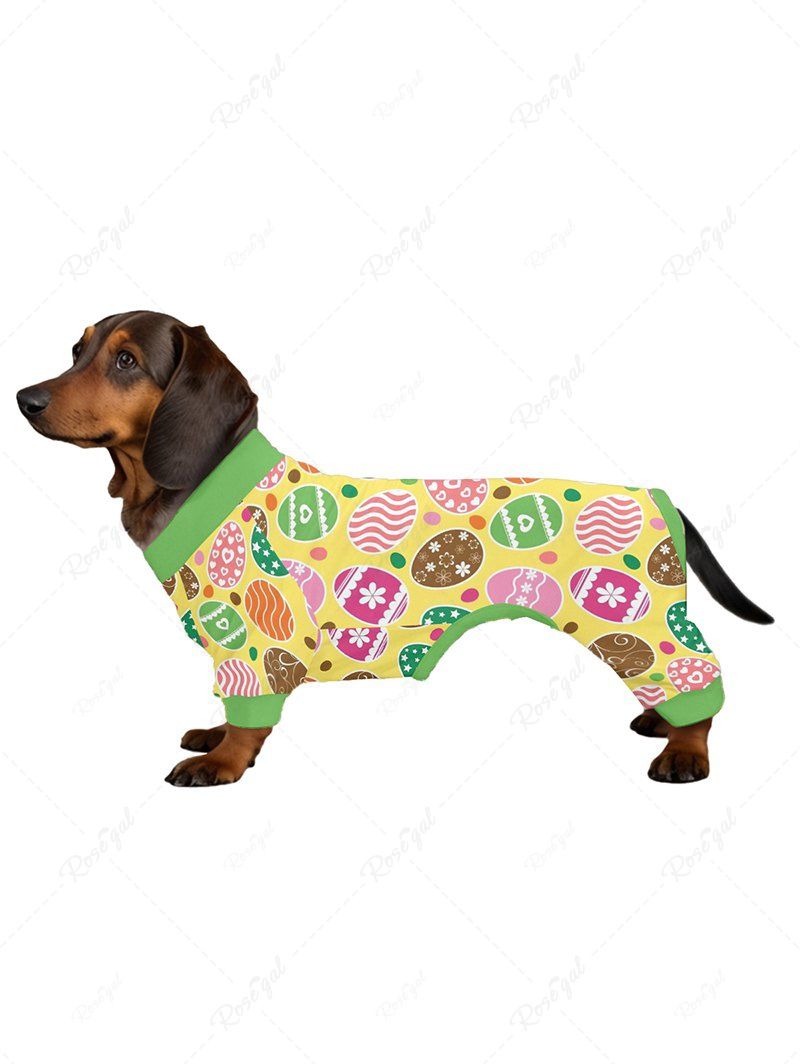 Pyjama et pantalon imprimés œufs de Pâques Tenues assorties pour chien et propriétaire