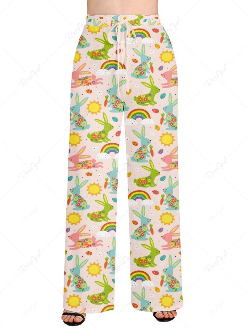 Pyjama imprimé lapin de Pâques, soleil, carotte, arc-en-ciel, tenues assorties pour chien et propriétaire