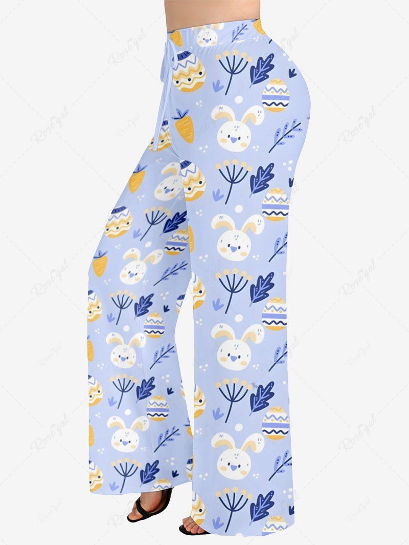 Pyjama et pantalon imprimés œuf de Pâques, lapin, carotte, feuille, tenues assorties pour chien et propriétaire