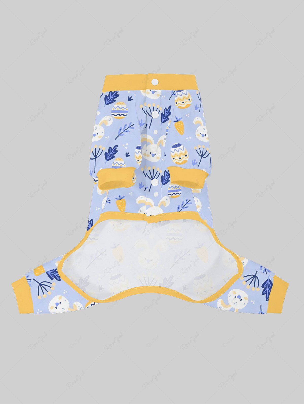 Pyjama et pantalon imprimés œuf de Pâques, lapin, carotte, feuille, tenues assorties pour chien et propriétaire