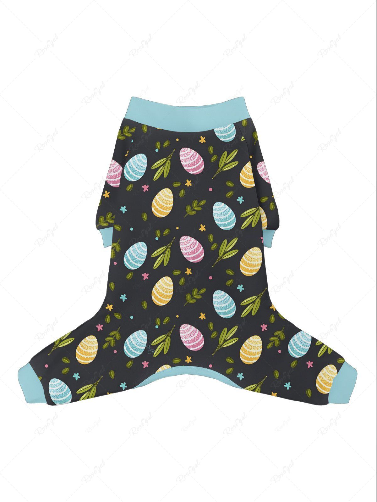 Pyjama imprimé feuilles florales pour chien et propriétaire, tenues assorties