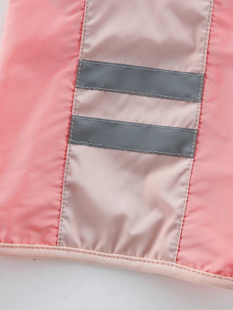 Pet's Reflective Stripes Patchwork Hoodie Raincoat