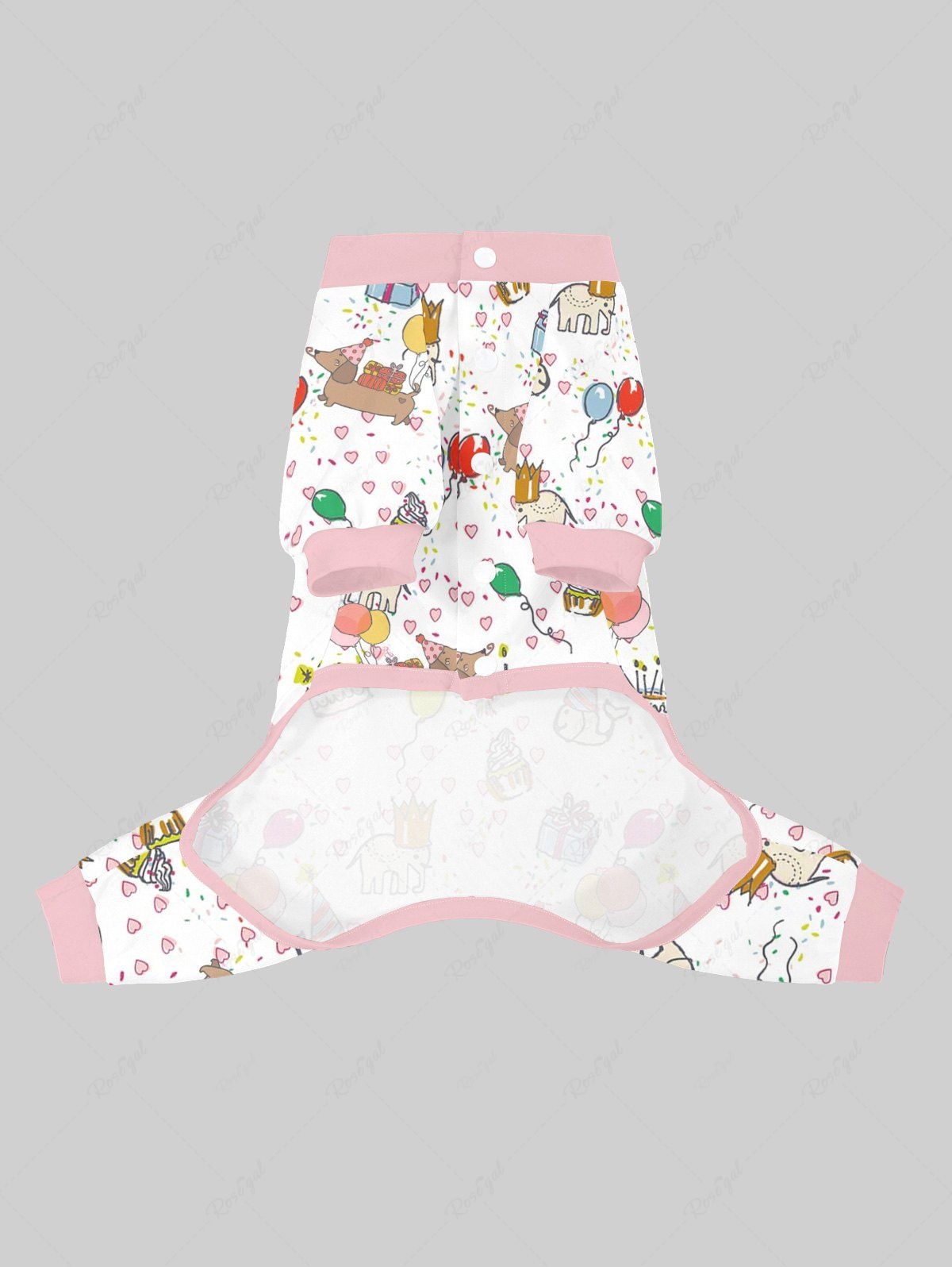 Pet's Cake Elephant Heart Gift Box Balloon Printed Pajama